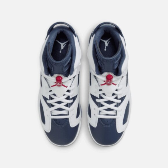 Nike Air Jordan 6 Retro 2024 Olympic White Midnight Navy Red sz 12 - Picture 3 of 7